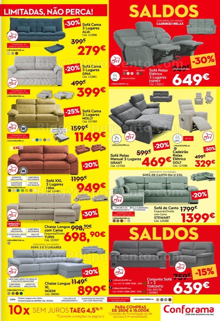 Antevisão Folheto CONFORAMA Saldos Promoções de 25 junho a 29 julho